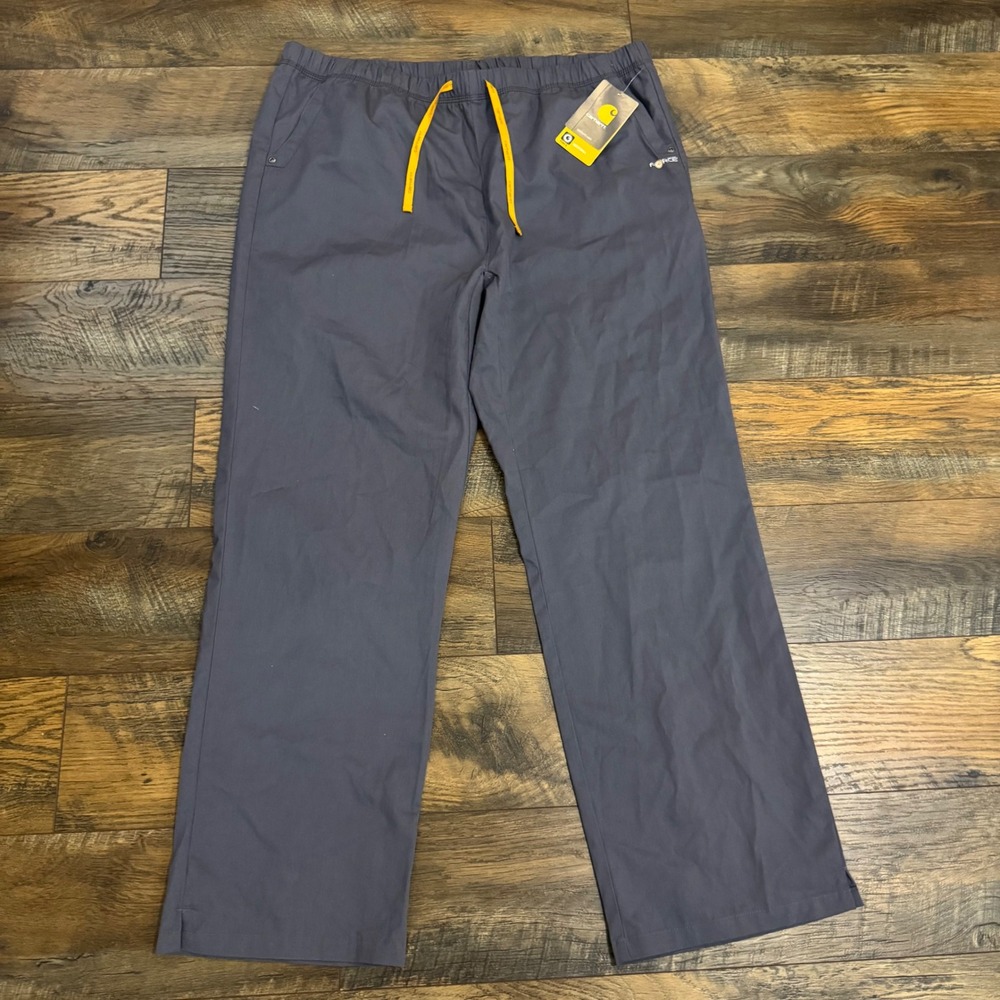 Carhartt Force Rockwall Pants Mens XL Gray Elastic Waist‎ Workwear NWT